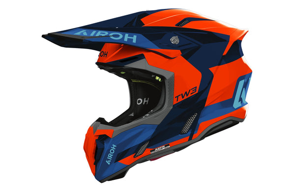 Airoh Twist 3 Fancy Orange/Blue Gloss Crosshelm