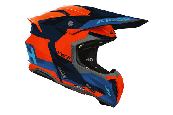 Airoh Twist 3 Fancy Orange/Blue Gloss Crosshelm