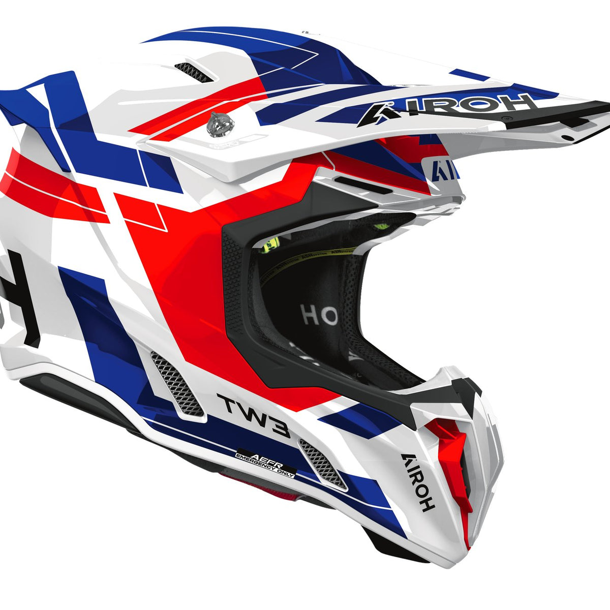Airoh Twist 3 Dynasty Blue/Red gloss Crosshelm