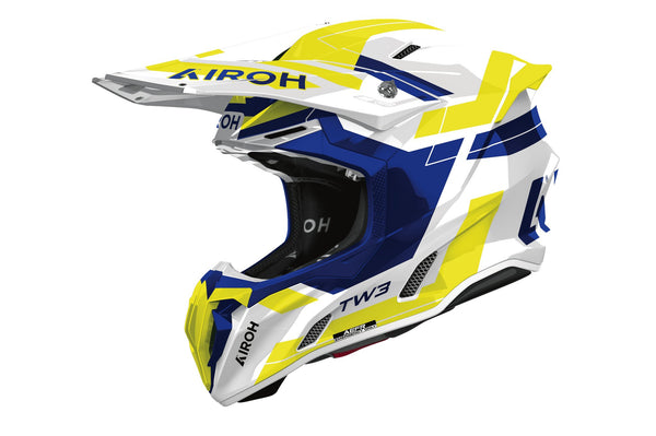 Airoh Twist 3 Dynasty Blue/Yellow Gloss Crosshelm