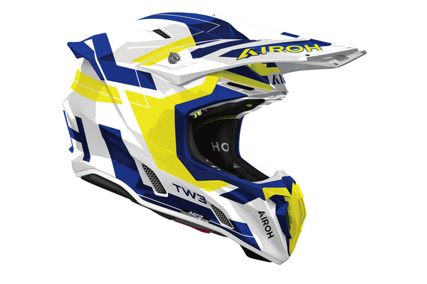 Airoh Twist 3 Dynasty Blue/Yellow Gloss Crosshelm