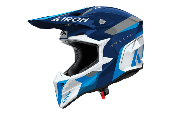 Airoh Wraaap Conquer Blue Gloss Crosshelm