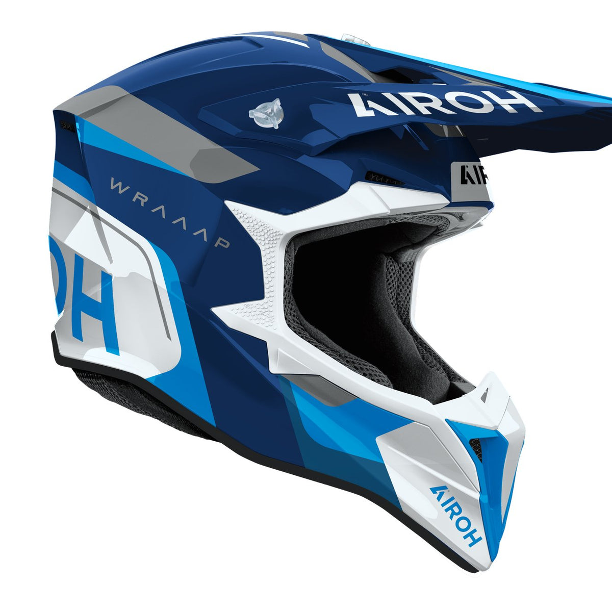 Airoh Wraaap Conquer Blue gloss Crosshelm