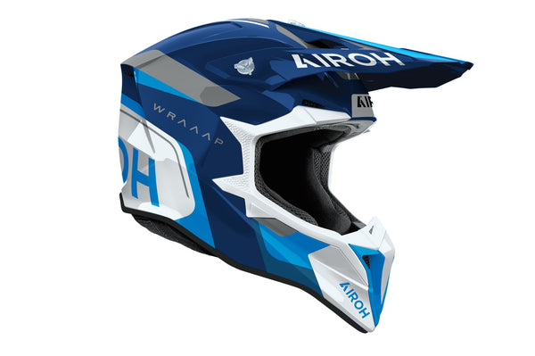Airoh Wraaap Conquer Blue Gloss Crosshelm