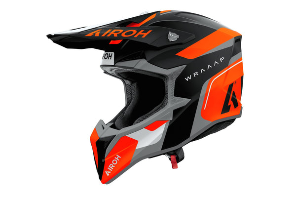Airoh Wraaap Conquer Orange Matt Crosshelm