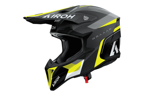 Airoh Wraaap Conquer Yellow Matt Crosshelm