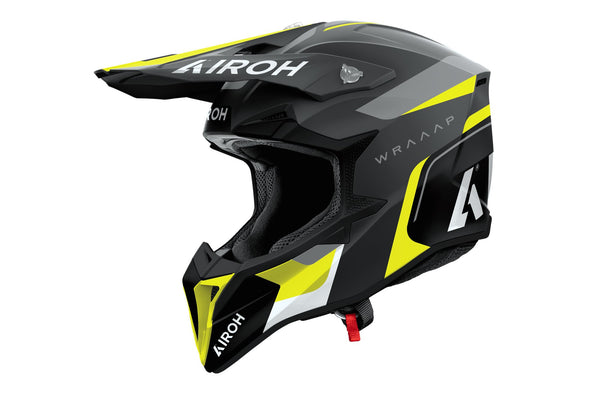 Airoh Wraaap Conquer Yellow Matt Crosshelm