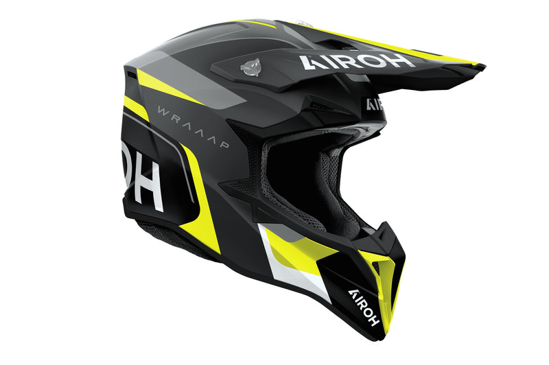 Airoh Wraaap Conquer Yellow matt Crosshelm