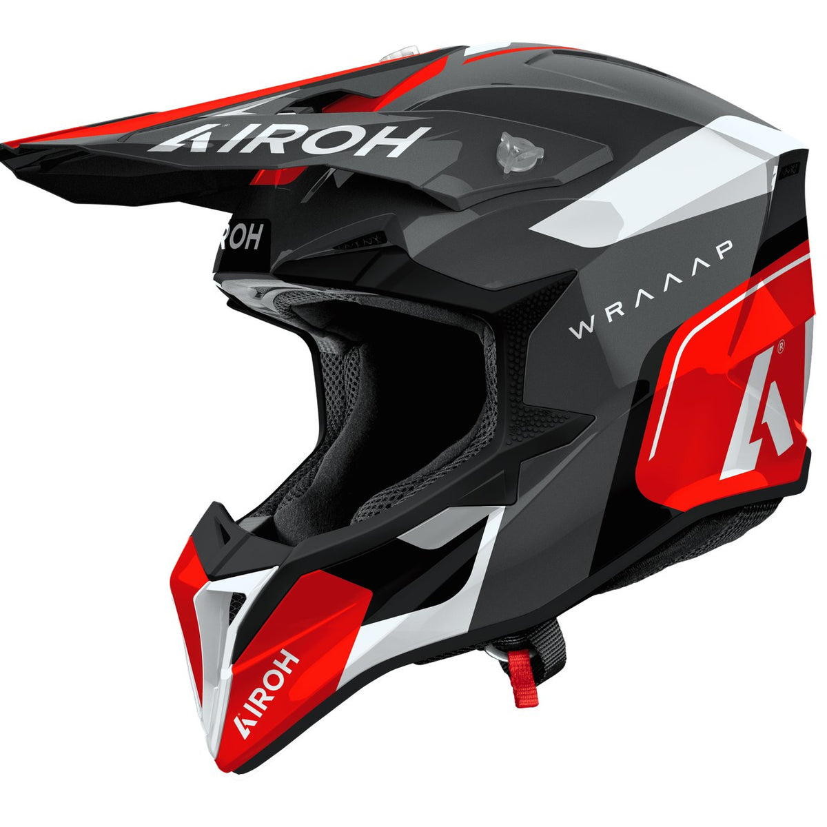 Airoh Wraaap Conquer Red gloss Crosshelm