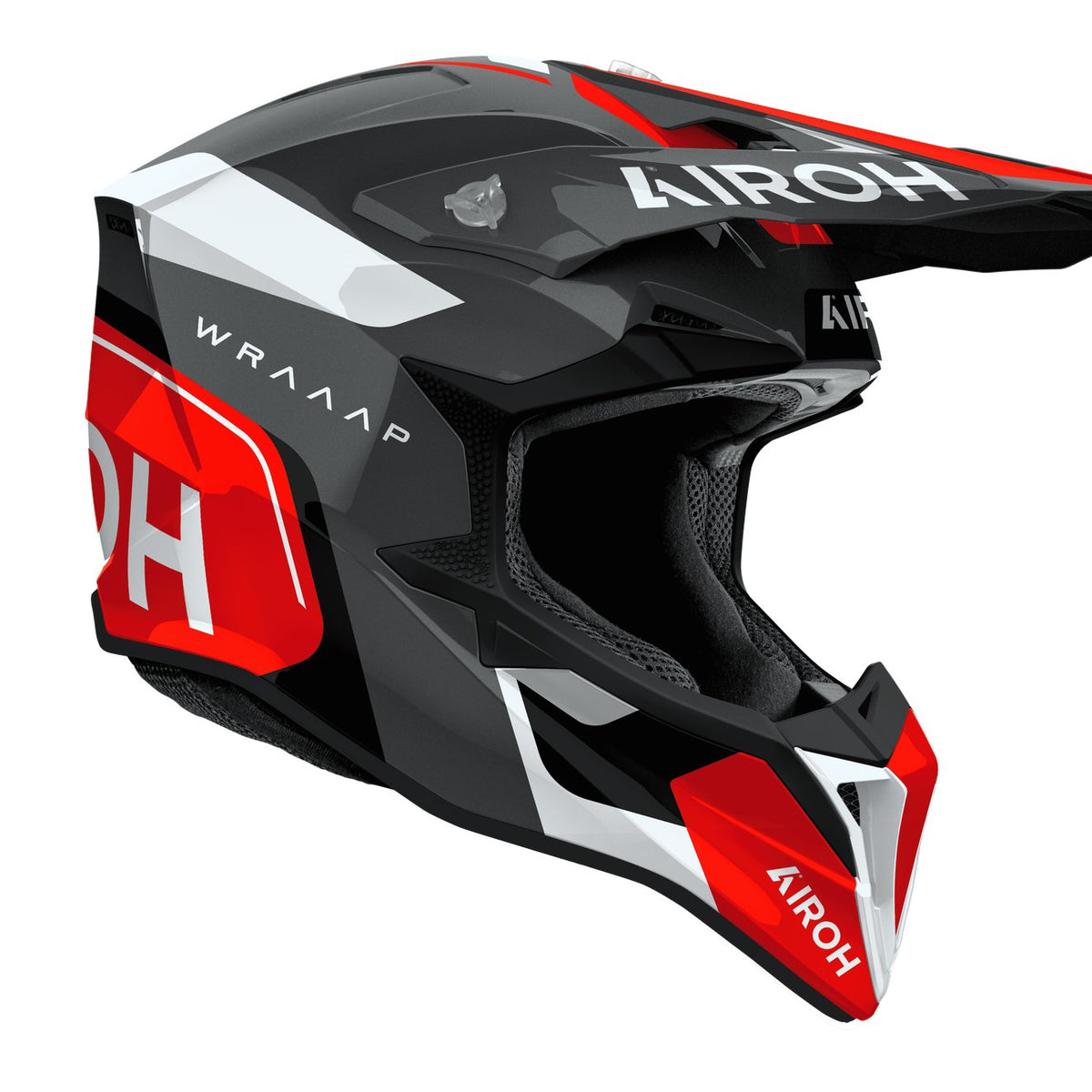 Airoh Wraaap Conquer Red gloss Crosshelm