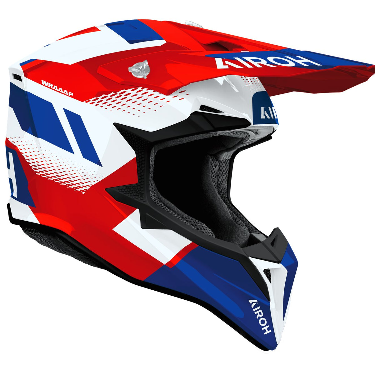 Airoh Wraaap Vision Red/Blue gloss Crosshelm