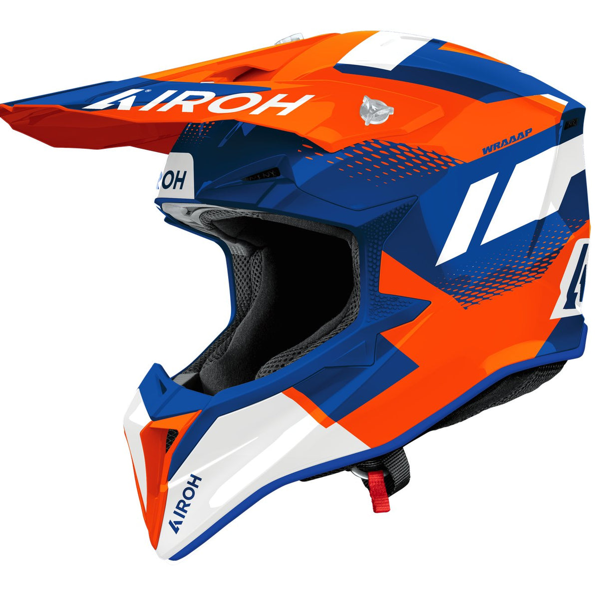Airoh Wraaap Vision Orange/Blue gloss Crosshelm