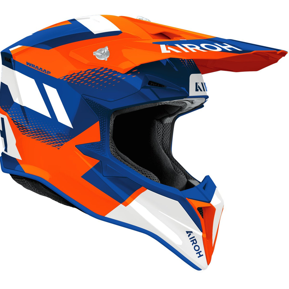 Airoh Wraaap Vision Orange/Blue gloss Crosshelm