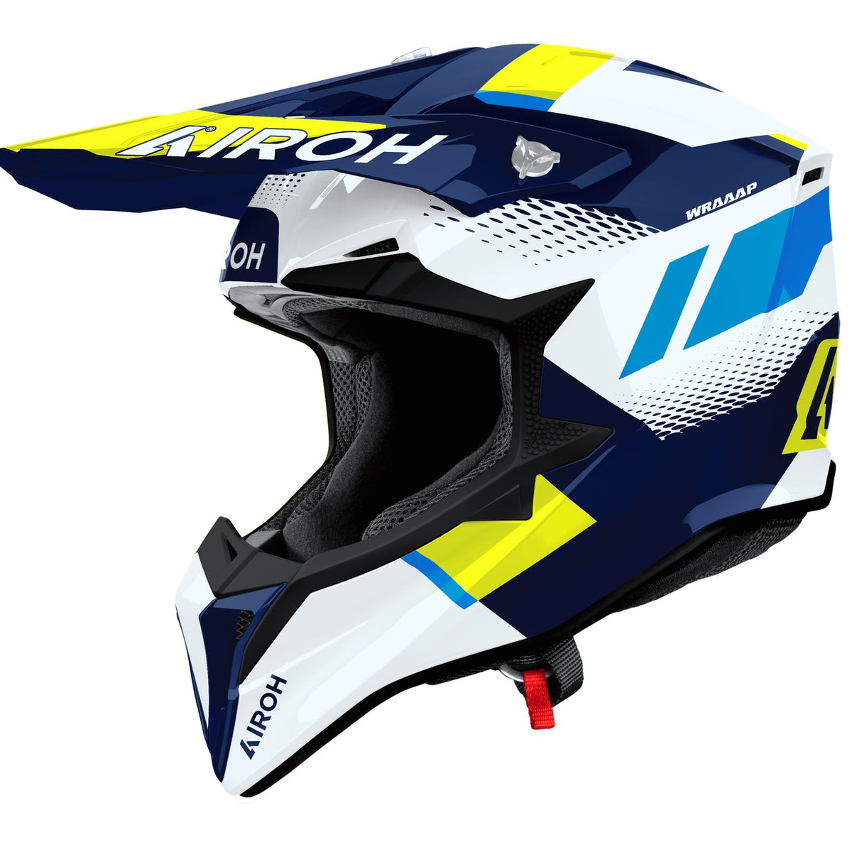 Airoh Wraaap Vision Yellow/Blue gloss Crosshelm