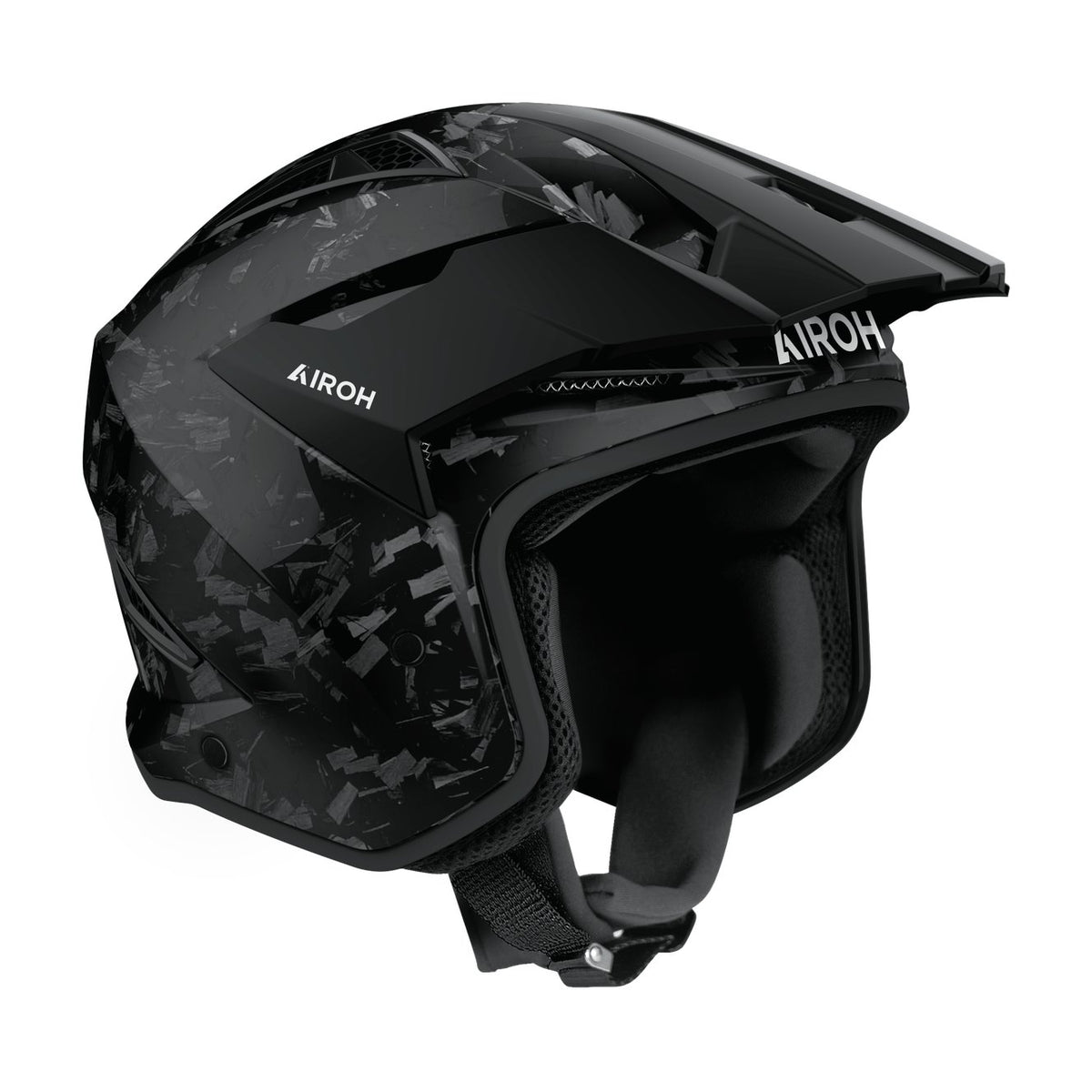Airoh TRR II Carbon Gloss Trialhelm