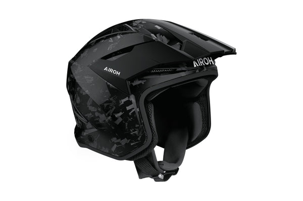 Airoh TRR II Carbon Glanz Trialhelm