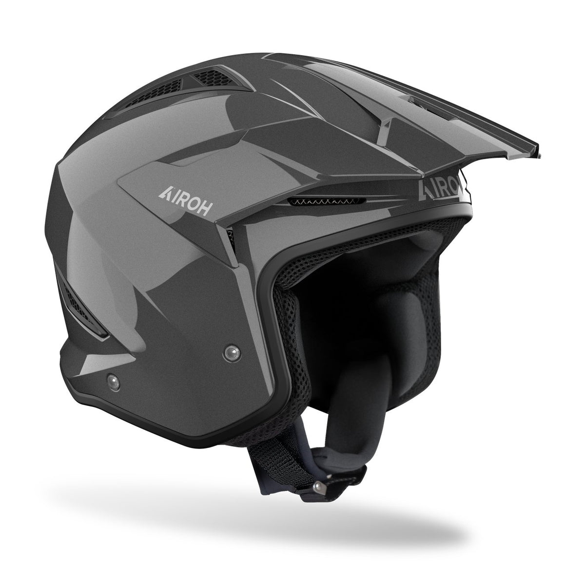 Airoh TRR II Color Dark Grey Gloss Trialhelm