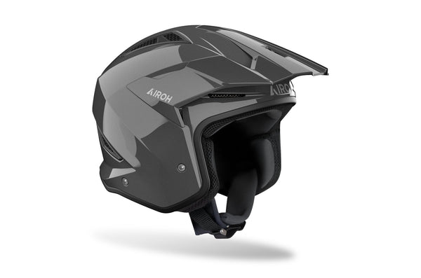 Airoh TRR II Color Dark Grey Glanz Trialhelm