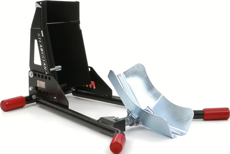 ACE BIKES Voorwiel-Motorsteun "SteadyStand" – Model 180 (Zwart)