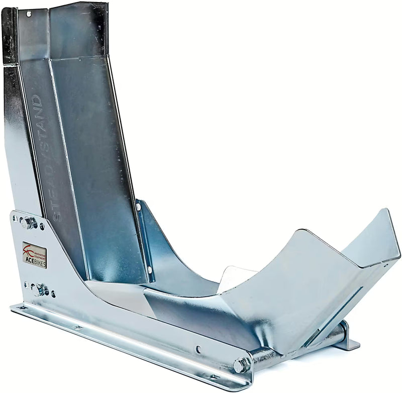 ACE BIKES Voorwiel-Motorsteun "SteadyStand" – Model 152 (Verzinkt)