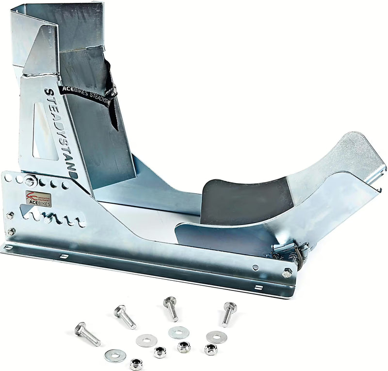 ACE BIKES Voorwiel-Motorsteun "SteadyStand" – Model 181 (Verzinkt)