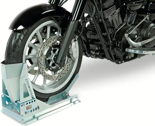 ACE BIKES Voorwiel-Motorsteun "SteadyStand" 15" tot 21" (Verzinkt)