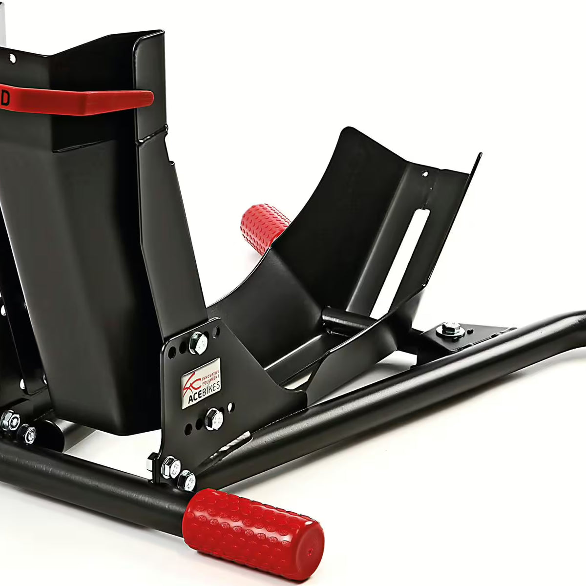 ACE BIKES Voorwiel-Motorsteun "SteadyStand" – Model 150 (Zwart)