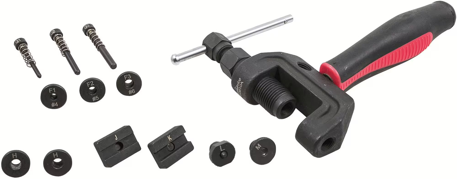 BIKESERVICE ketting-breek en -klink gereedschapset "Eco" 13-delig – Bicycle Tools kopen bij WheelsWork | Motoronderdelen, Gereedschap & Accessoires