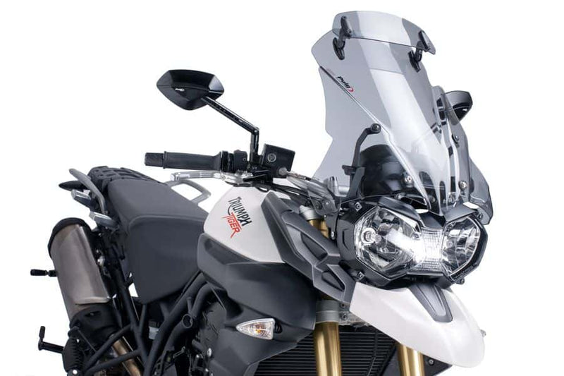 Puig Windscherm Touring met vizier Tiger 800 Xc/Xcx/Xca/Xr/Xrx/Xrt smoke