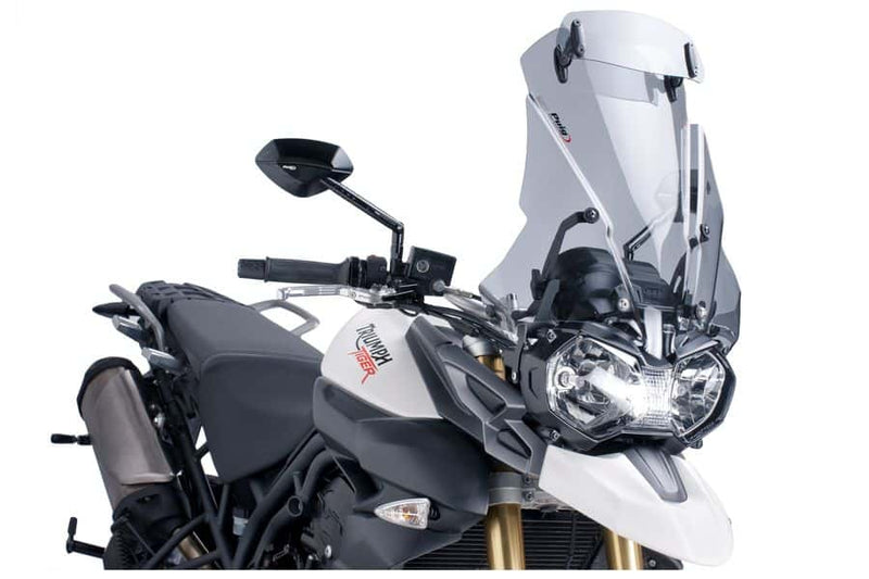 Puig Windscherm Touring met vizier Tiger 800 Xc/Xcx/Xca/Xr/Xrx/Xrt transparant