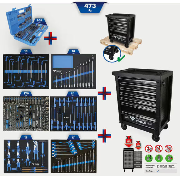 BRILLIANT-TOOLS gereedschapswagen – Rolling Cabinets & Chests kopen bij WheelsWork | Motoronderdelen, Gereedschap & Accessoires
