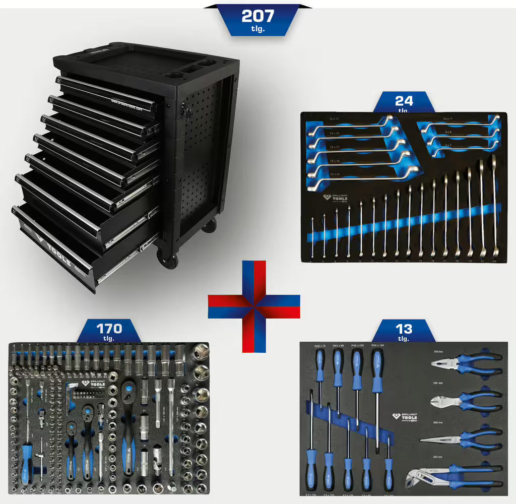KS Tools Werkzeugwagen 207 – Professionelle Leistung und Komplettausstattung