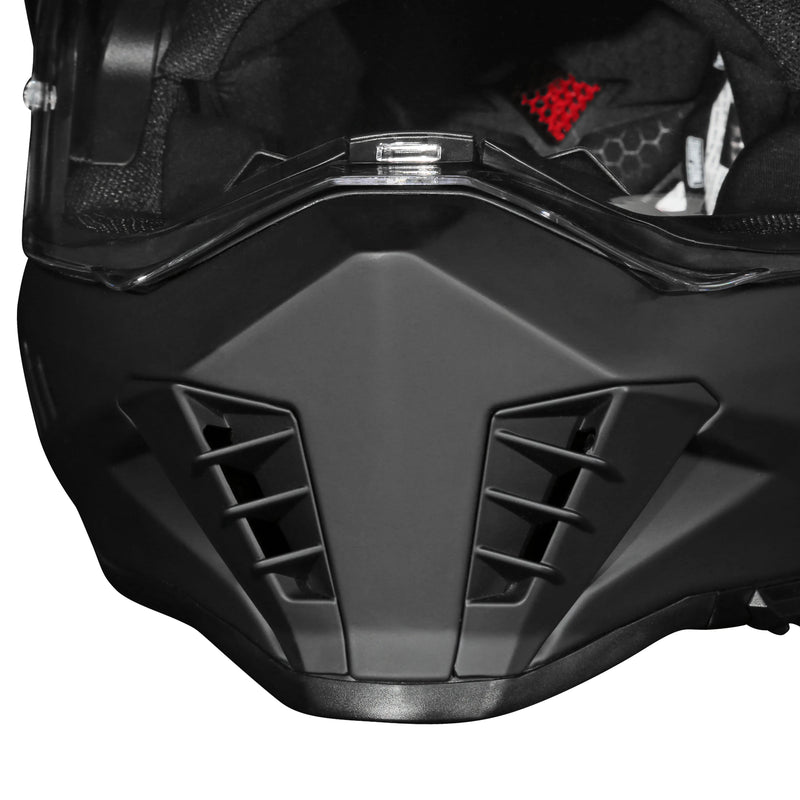 Simpson Xcursion Solid Matt Black Adventure Full-Face Motorcycle Helmet