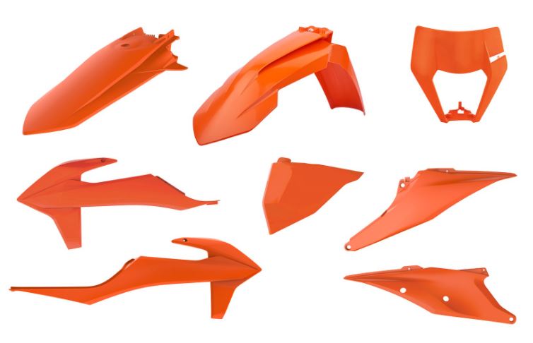 Polisport Plasticset Oranje KTM 150 EXC TPI/250 EXC TPI 2020-2023
