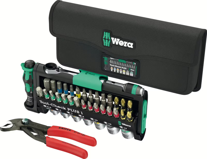 Wera gereedschapset "Tool-Check Combi 1" 40-delig, in gereedschapstas – General Purpose Sets kopen bij WheelsWork | Motoronderdelen, Gereedschap & Accessoires