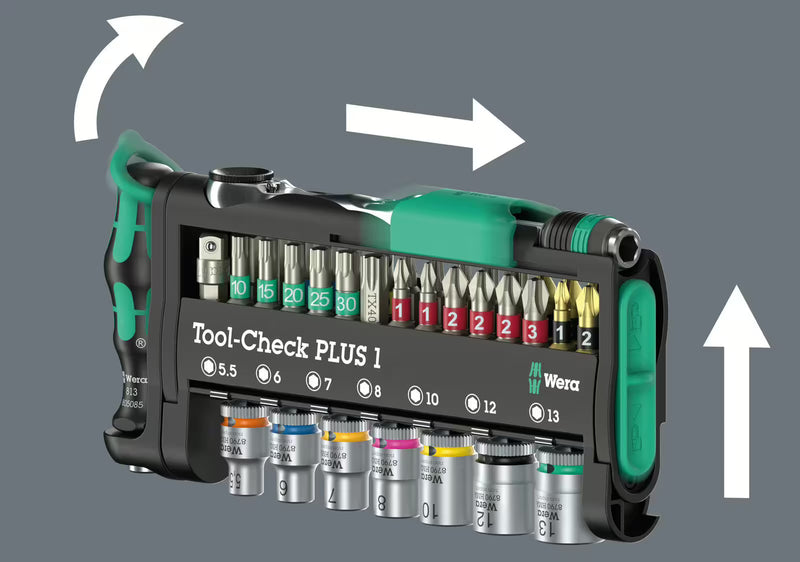 Wera gereedschapset "Tool-Check Combi 1" 40-delig, in gereedschapstas – General Purpose Sets kopen bij WheelsWork | Motoronderdelen, Gereedschap & Accessoires