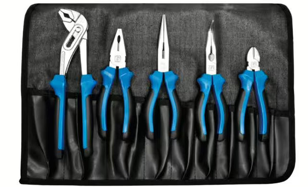 SW-STAHL pliers set in imitation leather roll bag