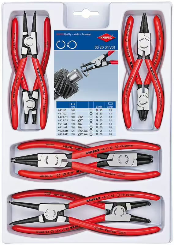 KNIPEX tangen set 8-delig – Pliers kopen bij WheelsWork | Motoronderdelen, Gereedschap & Accessoires