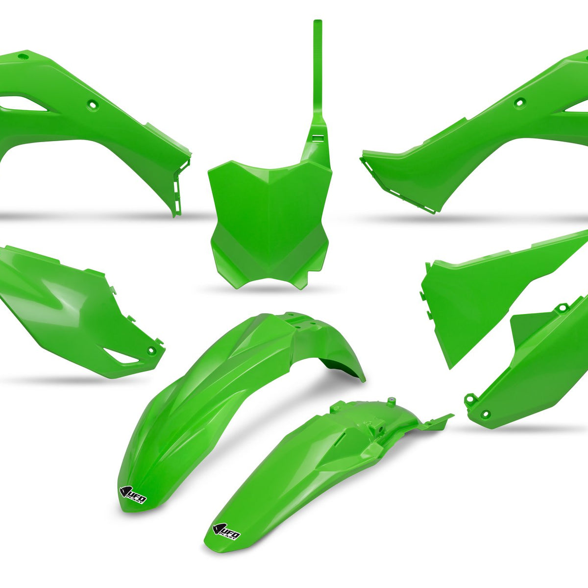 UFO Plasticset Groen KAWASAKI KX250F/KX450F