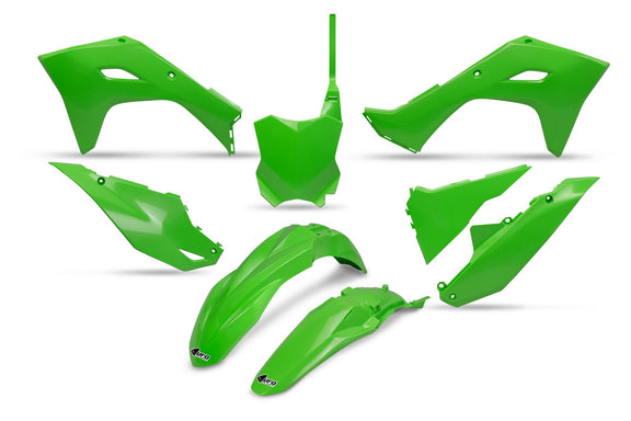 UFO Plasticset Groen KAWASAKI KX250F/KX450F