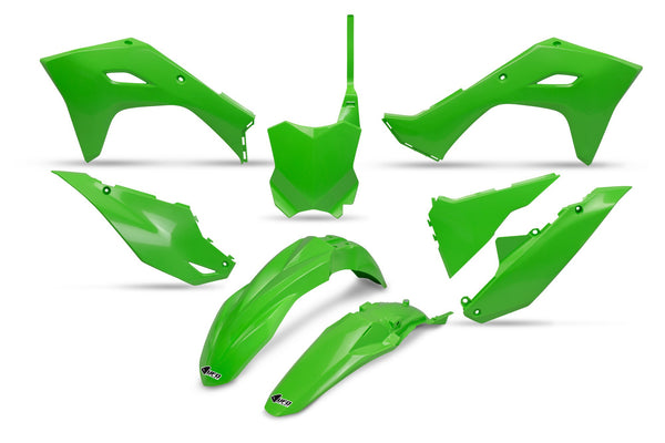 UFO Plasticset Groen Kawasaki KX250F/KX450F 2024-2026