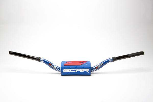 Scar O² Stuur Ø28,6 mm RC stuurkussen Stuur blauw, Stuurkussen blauw