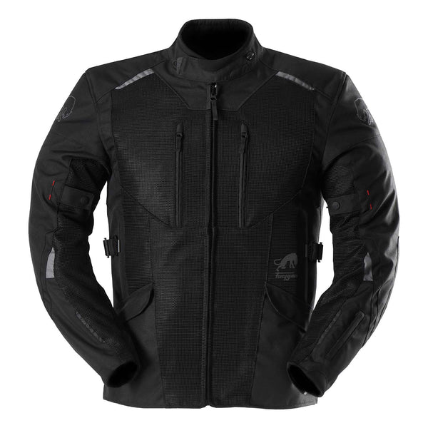 Furygan Brooks Vented+ Wasserdichte Motorrad-Textiljacke Schwarz 
