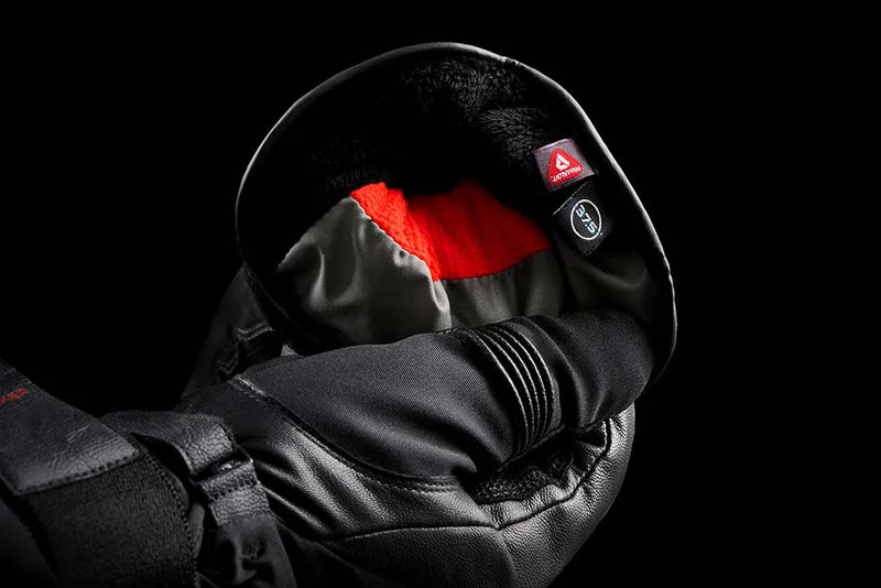 Furygan Starker D3O Primaloft 37.5 Motorradhandschuhe, wasserdicht, Ganzjahresausführung, schwarz-perlmuttfarben