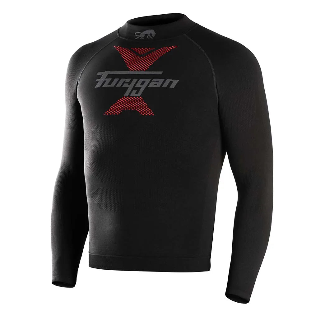Furygan Active Long Sleeves Thermo 37.5 thermal shirt motorcycle winter quick-drying black red 