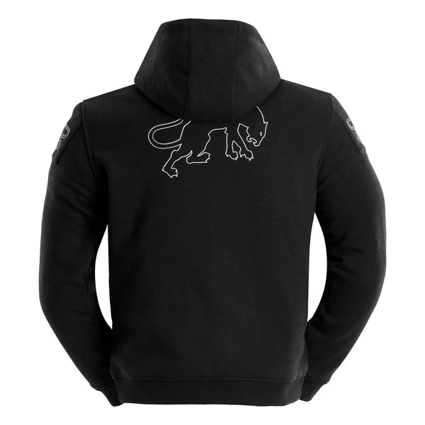 Furygan Livio X Kevlar motorcycle hoodie AA certified with D3O protectors black