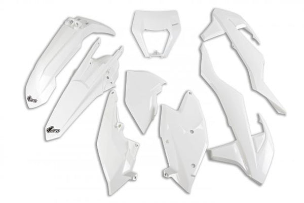 UFO Plasticset Wit KTM 125 EXC/150 EXC 2017-2019