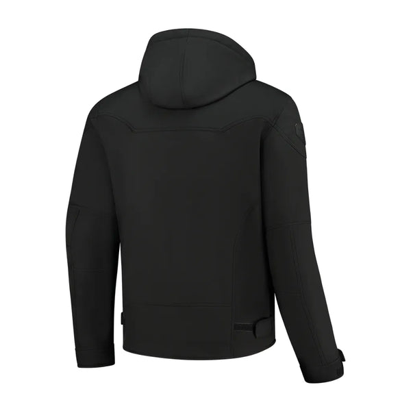 Rusty Stitches William Motorcycle Jacket Black Oil Reflection Reflective Softshell With Protection