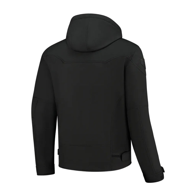 Rusty Stitches William Motorcycle Jacket Black Oil Reflection Reflective Softshell With Protection