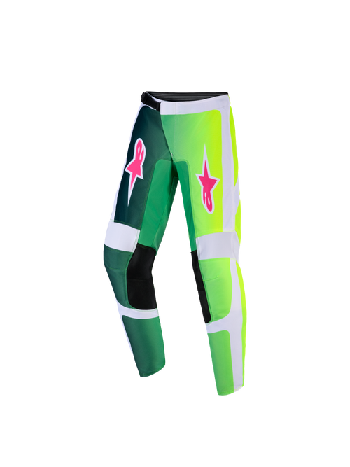 Alpinestars Youth Fluid Portl Groen/Wit/Zwart Crossbroek
